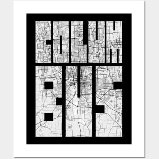 Columbus, Ohio, USA City Map Typography - Light Posters and Art